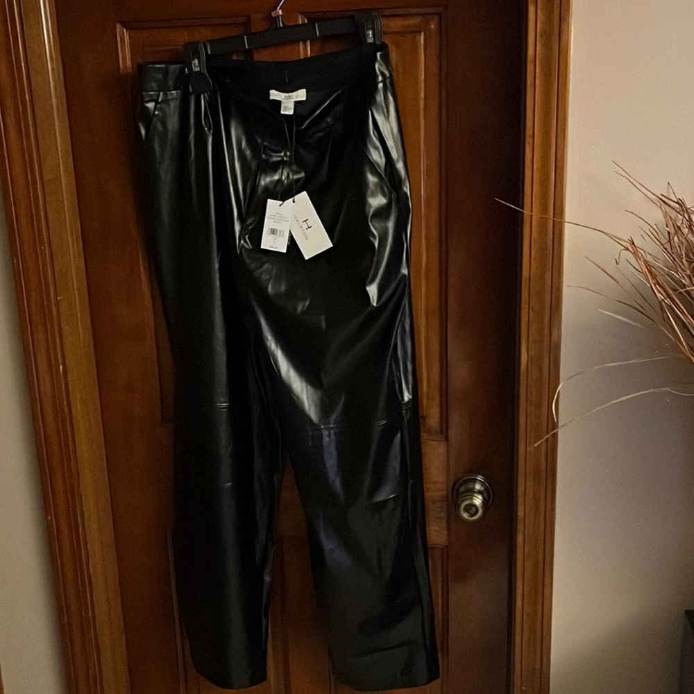 H by Halston Womens Slacks. Size Large. 100% Poly PU. NWT. Brand New.